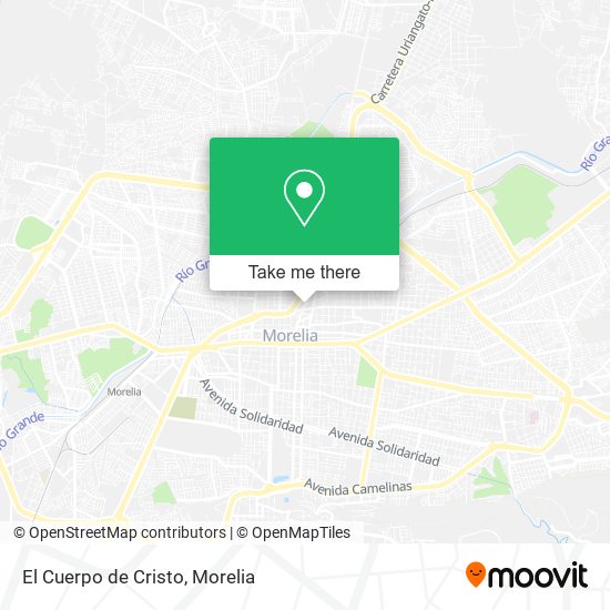 Mapa de El Cuerpo de Cristo