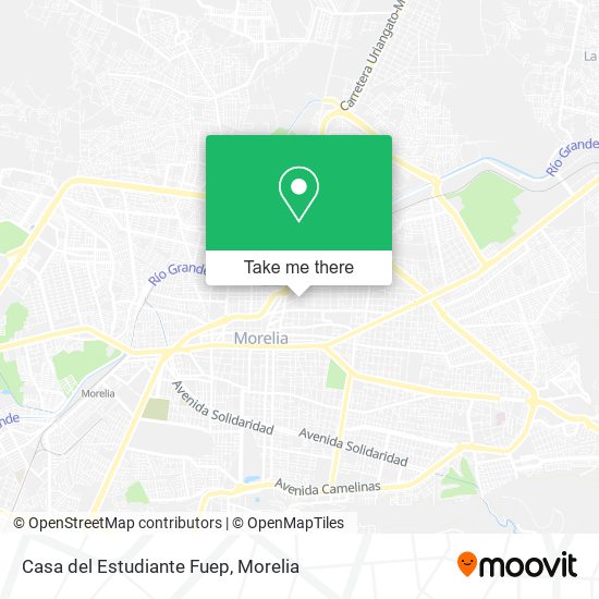 Mapa de Casa del Estudiante Fuep