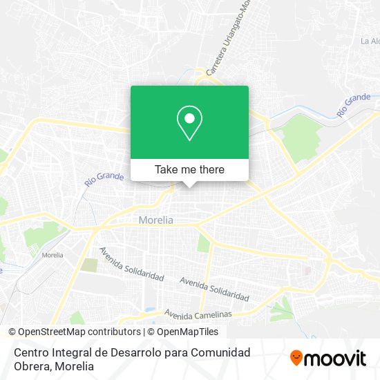 Centro Integral de Desarrolo para Comunidad Obrera map