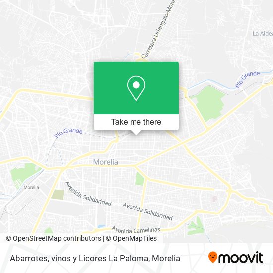 Abarrotes, vinos y Licores La Paloma map