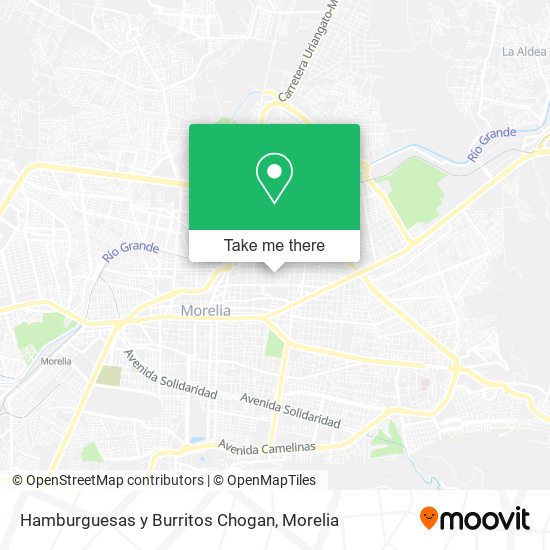 Mapa de Hamburguesas y Burritos Chogan