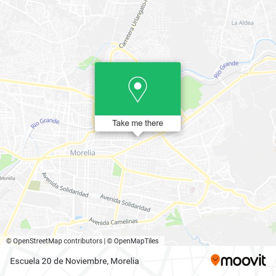 Mapa de Escuela 20 de Noviembre