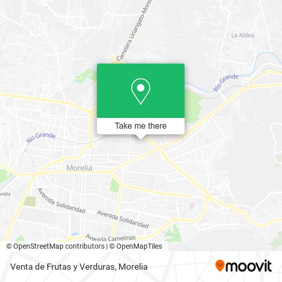 Mapa de Venta de Frutas y Verduras