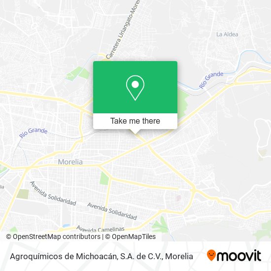 Mapa de Agroquímicos de Michoacán, S.A. de C.V.