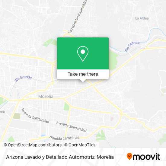 Arizona Lavado y Detallado Automotríz map