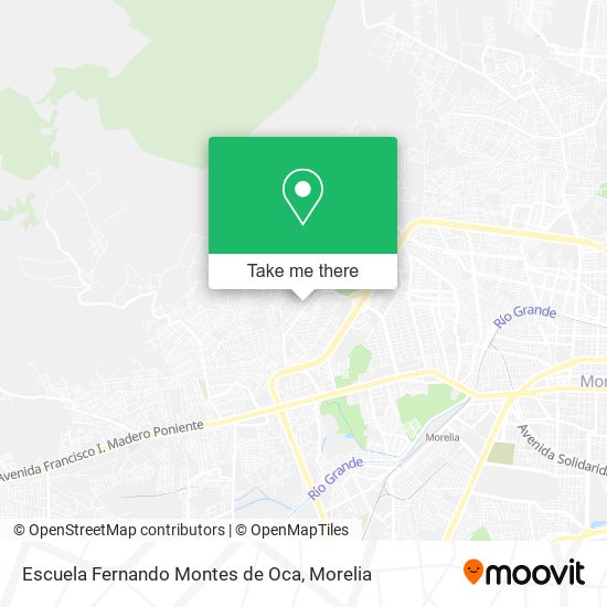 Escuela Fernando Montes de Oca map