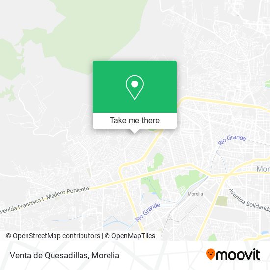 Mapa de Venta de Quesadillas
