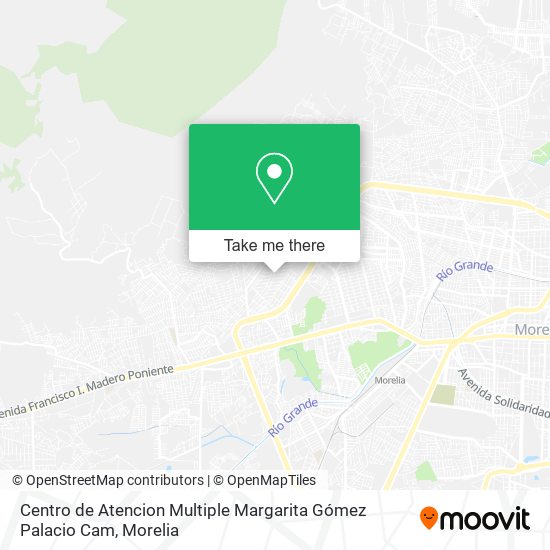 Mapa de Centro de Atencion Multiple Margarita Gómez Palacio Cam