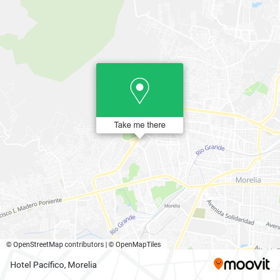 Mapa de Hotel Pacífico