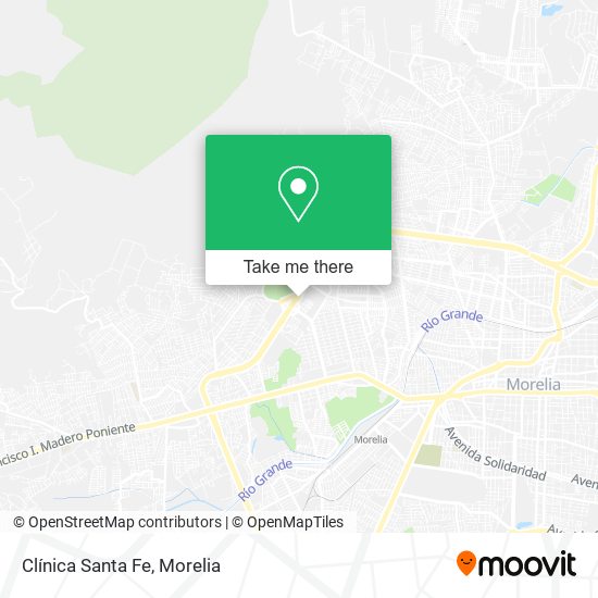 Mapa de Clínica Santa Fe