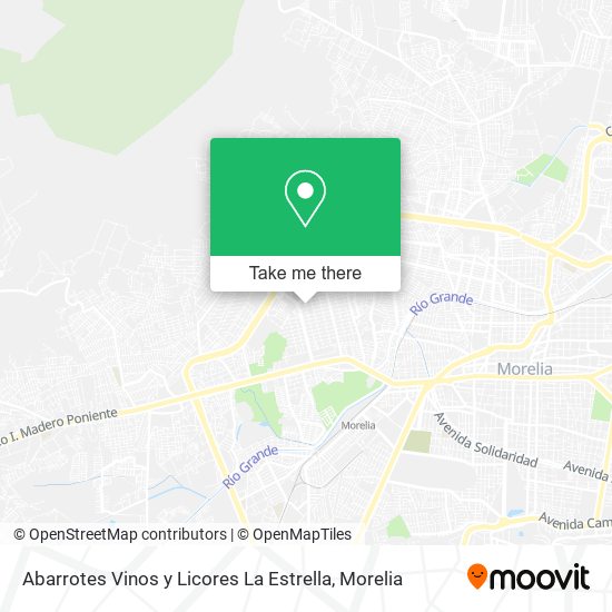 Abarrotes Vinos y Licores La Estrella map