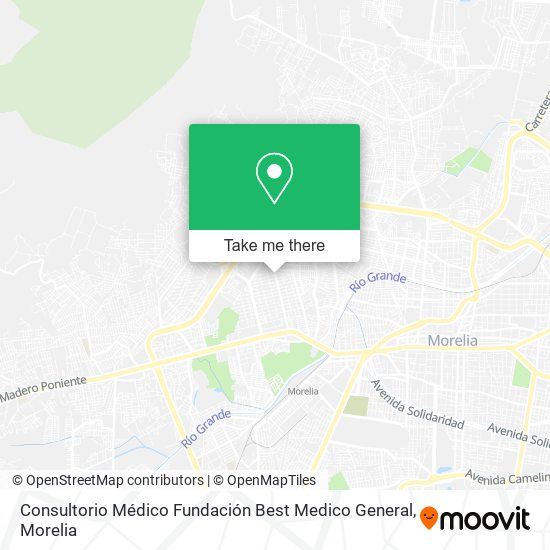 Mapa de Consultorio Médico Fundación Best Medico General