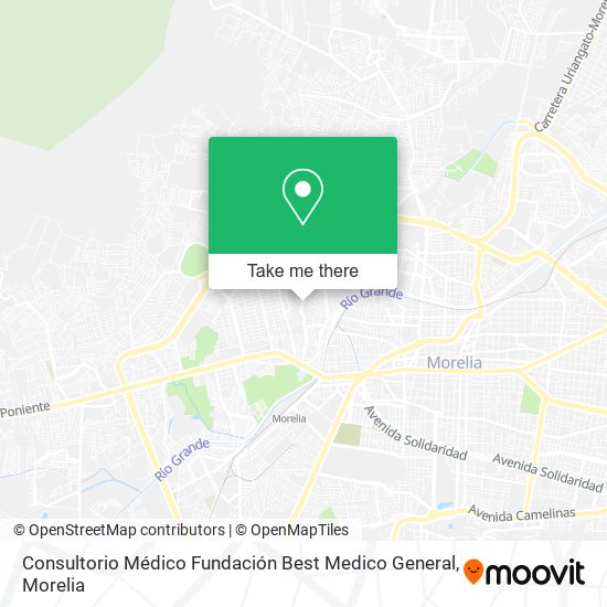 Mapa de Consultorio Médico Fundación Best Medico General