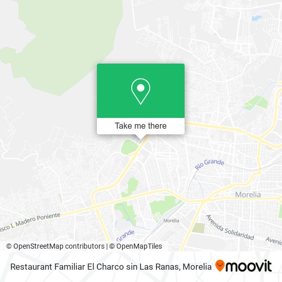Mapa de Restaurant Familiar El Charco sin Las Ranas