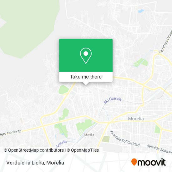 Mapa de Verdulería Licha