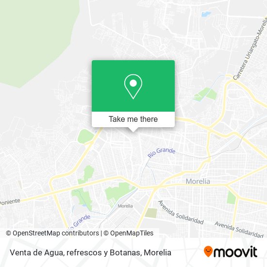 Mapa de Venta de Agua, refrescos y Botanas