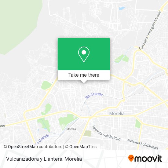 Vulcanizadora y Llantera map