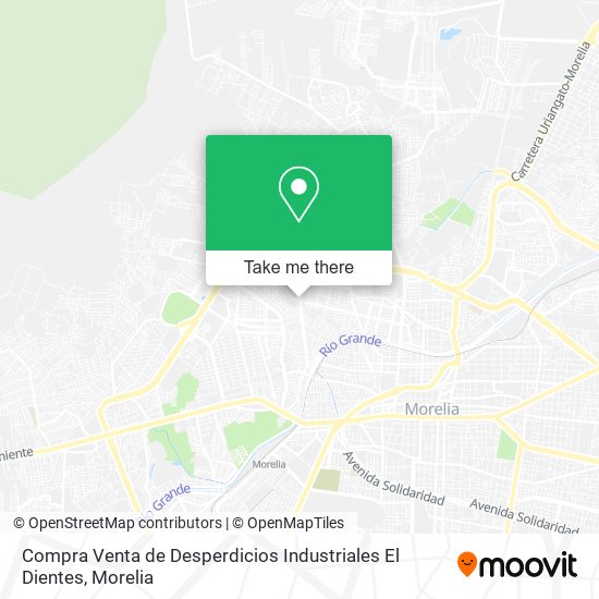 Mapa de Compra Venta de Desperdicios Industriales El Dientes