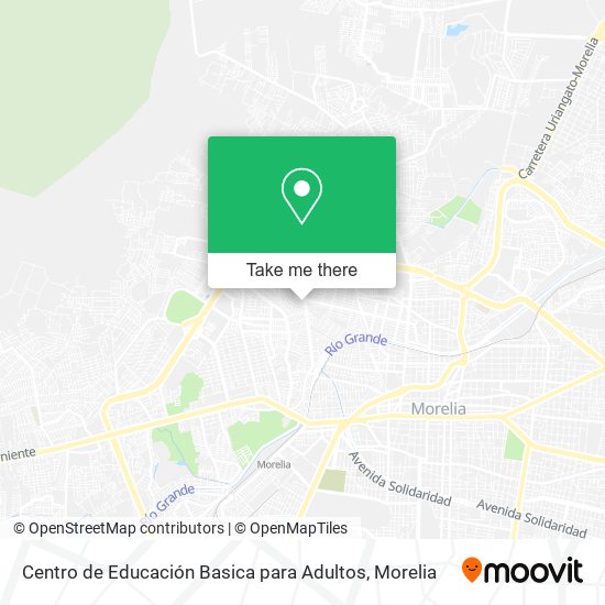 Centro de Educación Basica para Adultos map