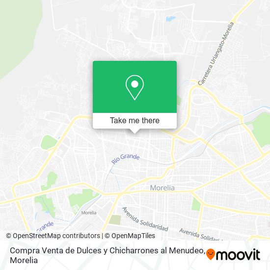 Mapa de Compra Venta de Dulces y Chicharrones al Menudeo