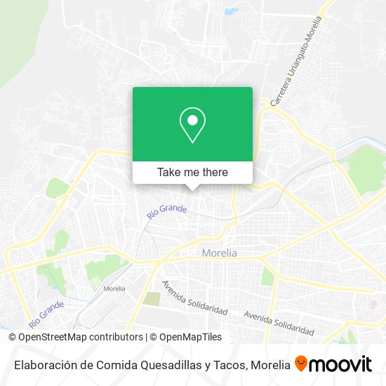 Mapa de Elaboración de Comida Quesadillas y Tacos