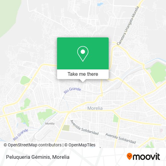 Mapa de Peluqueria Géminis