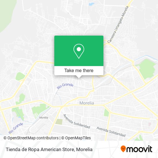 Tienda de Ropa American Store map