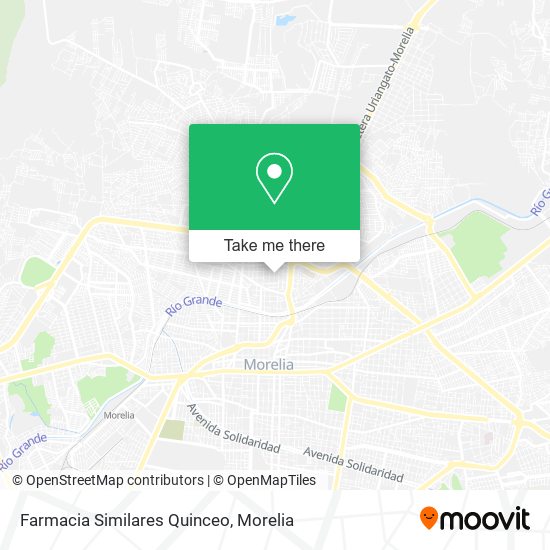 Farmacia Similares Quinceo map
