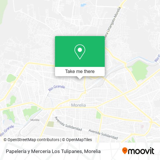 Papelería y Mercería Los Tulipanes map