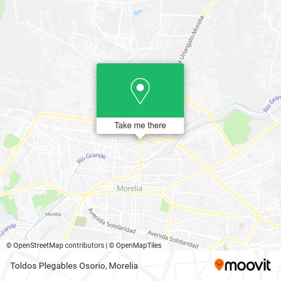 Mapa de Toldos Plegables Osorio