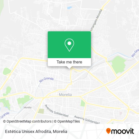 Mapa de Estética Unisex Afrodita