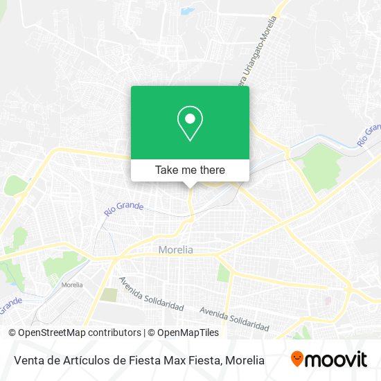 Venta de Artículos de Fiesta Max Fiesta map