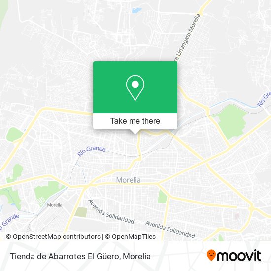 Mapa de Tienda de Abarrotes El Güero