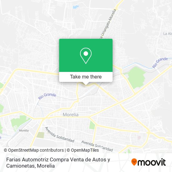 Farias Automotriz Compra Venta de Autos y Camionetas map