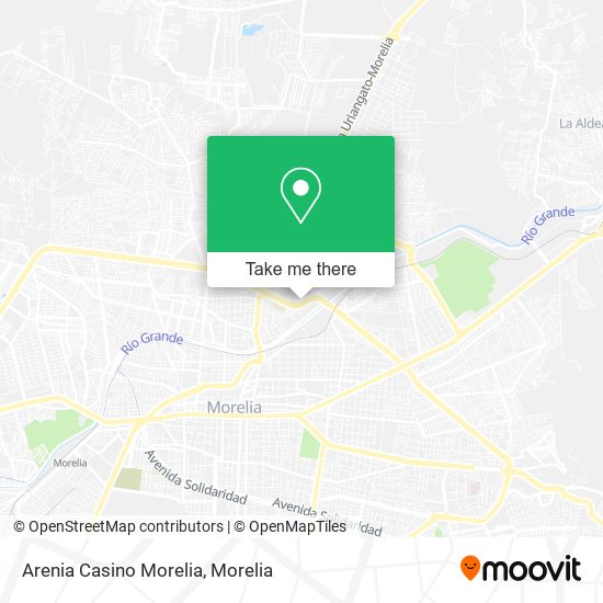 Arenia Casino Morelia map