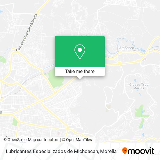 Mapa de Lubricantes Especializados de Michoacan