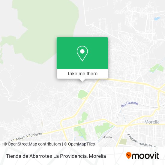 Mapa de Tienda de Abarrotes La Providencia
