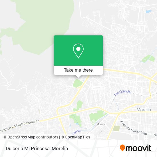 Dulcería Mi Princesa map