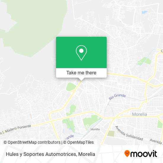 Hules y Soportes Automotrices map