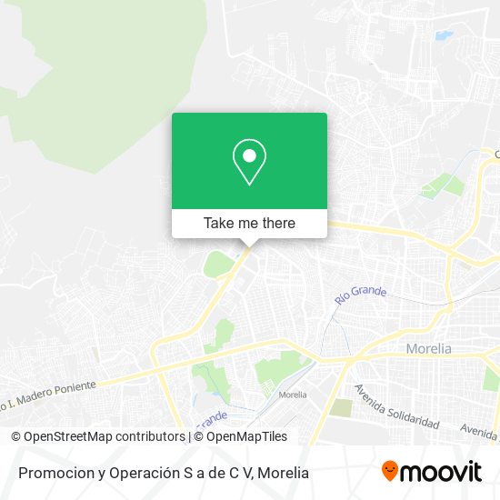Mapa de Promocion y Operación S a de C V