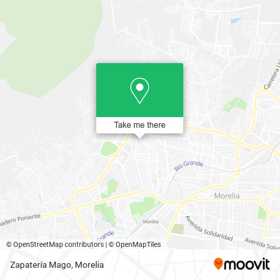 Mapa de Zapatería Mago