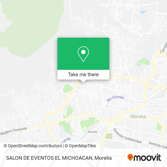 SALON DE EVENTOS EL MICHOACAN map
