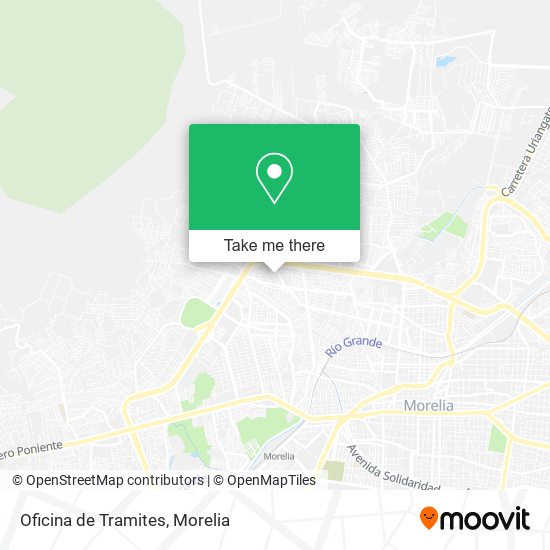 Oficina de Tramites map