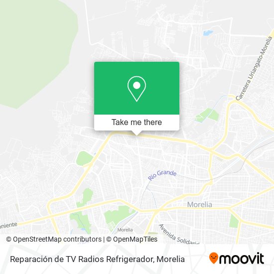 Mapa de Reparación de TV Radios Refrigerador