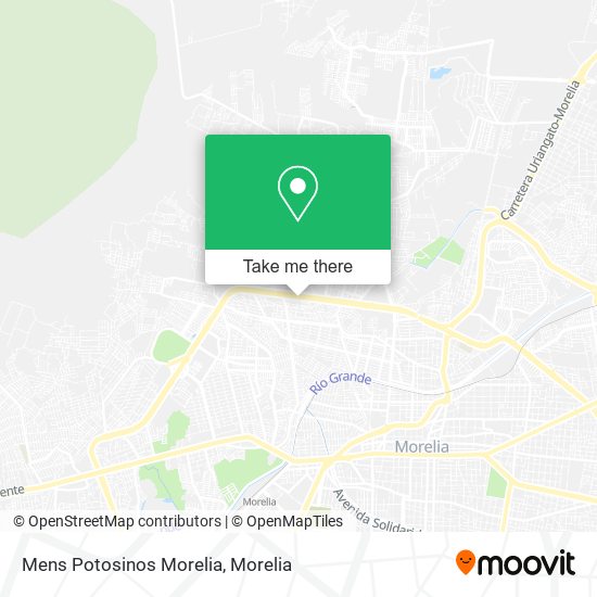 Mens Potosinos Morelia map