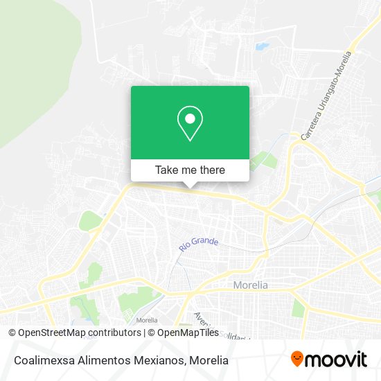 Mapa de Coalimexsa Alimentos Mexianos
