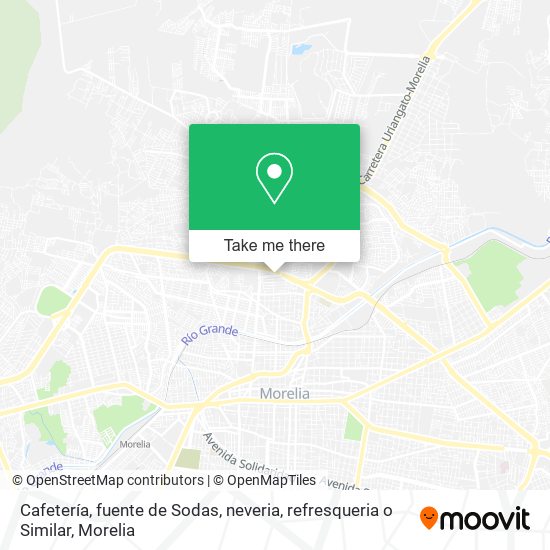 Cafetería, fuente de Sodas, neveria, refresqueria o Similar map