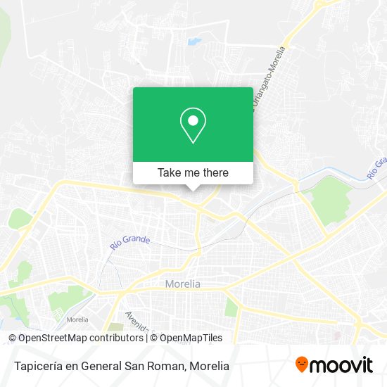 Tapicería en General San Roman map