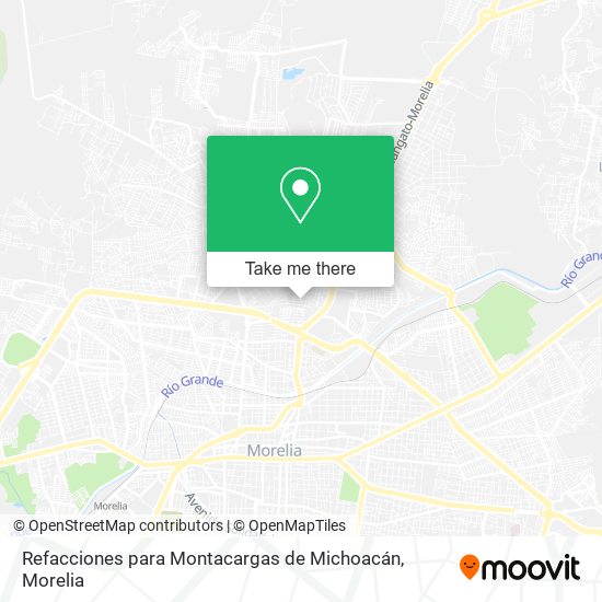 Mapa de Refacciones para Montacargas de Michoacán