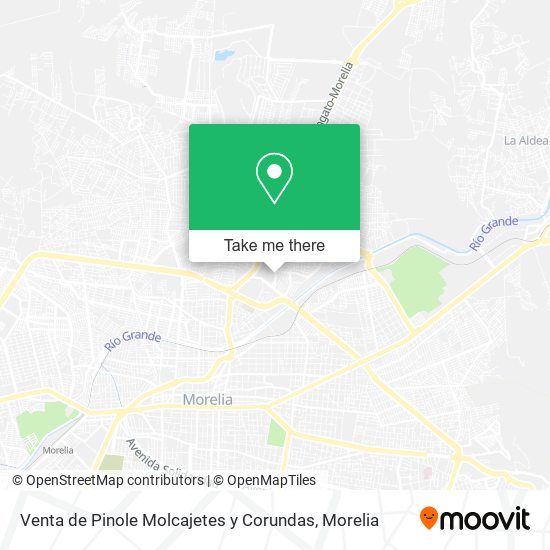 Venta de Pinole Molcajetes y Corundas map